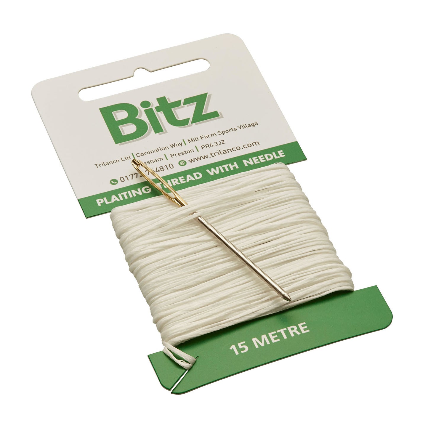 Bitz Plaiting Card With Needle 15m