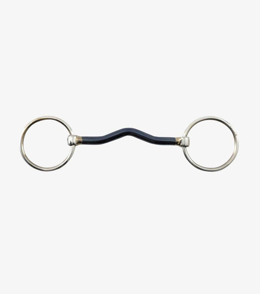 Premier Equine Blue Sweet Iron Loose Ring Mullen Mouth Snaffle